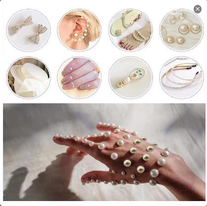 HP015 half beads AB COLOR half pearls Imitation Pearls Half Ball Flatback Bead Loose Beads Gem Scrapbook Craft DIY Decorations Anniversary Daily Engagement