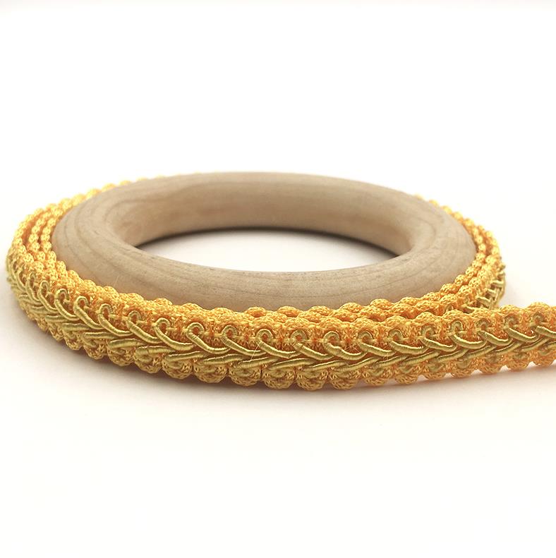 HB009 Polyester Lace Trim Ribbon Centipede 10 Yards 12mm Braided Lace DIY Craft Sewing Accessories Wedding Decoration Fabric Curve Lace