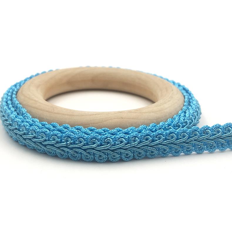 HB009 Polyester Lace Trim Ribbon Centipede 10 Yards 12mm Braided Lace DIY Craft Sewing Accessories Wedding Decoration Fabric Curve Lace