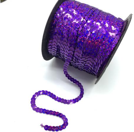 HB010 Colorful Sequins Shiny Faceted 10Yards/Lot 6mm Loose Sequins Paillettes Sewing Wedding Crafts DIY Scrapbooking Pendant