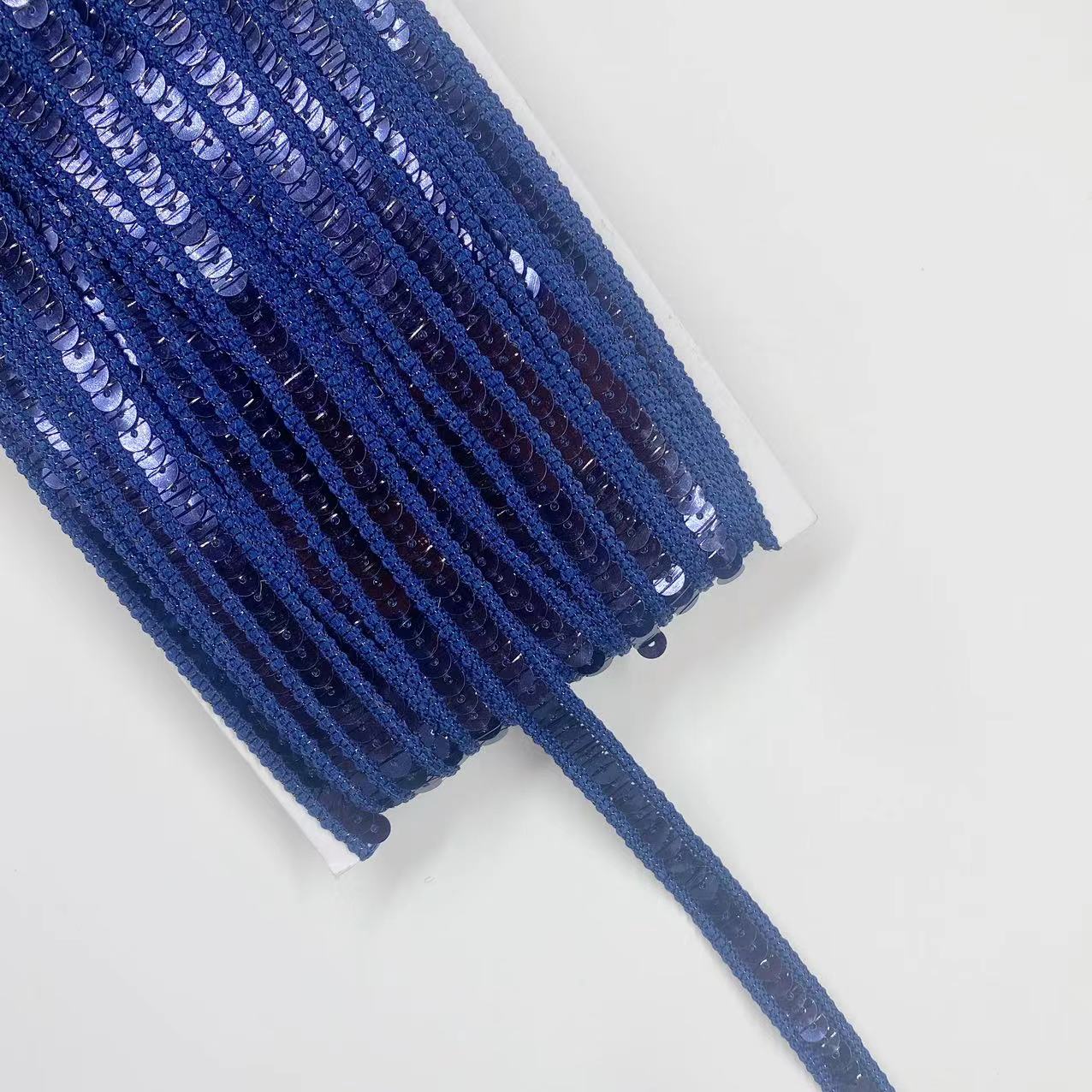 HB008 Sequins Ribbon Lace Trim 10 yards 13mm Sequin Fabric For Dress Clothes Headdress Bridal Sewing Accessories DIY