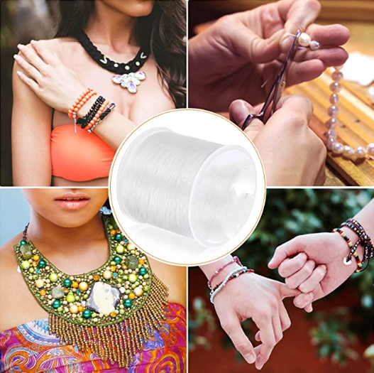 RP030 ZLT 0.6 0.8 1mm Elastic Bracelet String Cord Stretch Bead Cord for Jewelry Making and Bracelet Making