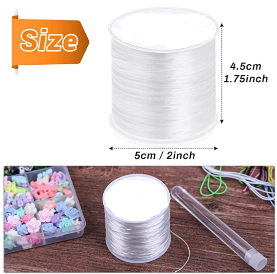 RP030 ZLT 0.6 0.8 1mm Elastic Bracelet String Cord Stretch Bead Cord for Jewelry Making and Bracelet Making