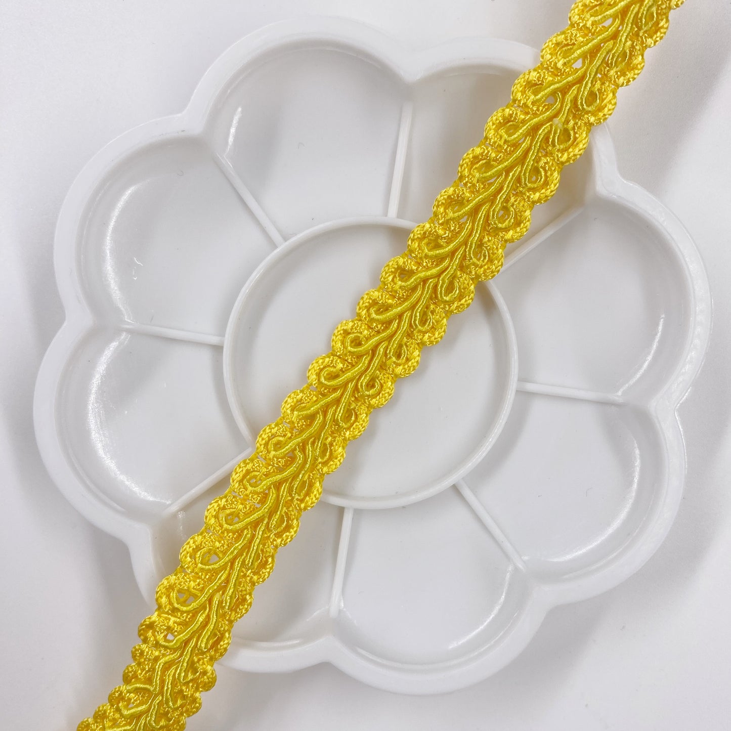 HB009 Polyester Lace Trim Ribbon Centipede 10 Yards 12mm Braided Lace DIY Craft Sewing Accessories Wedding Decoration Fabric Curve Lace