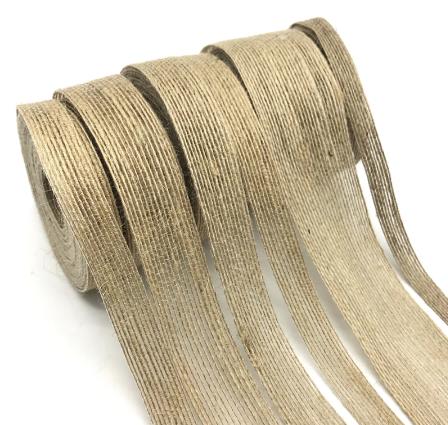 HB006 Natural Vintage Jute 10yards 6mm-38mm  Burlap Ribbon For Weddings Belt Strap Floristry Party Christmas Decoration DIY Gift Packing