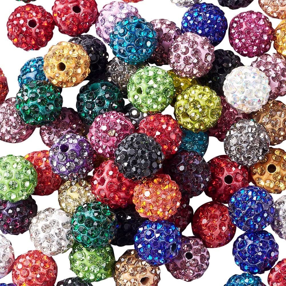 048 Crystal Rhinestone 16mm Clay Beads Clay Pave Disco Ball Clay Beads for Jewelry Making